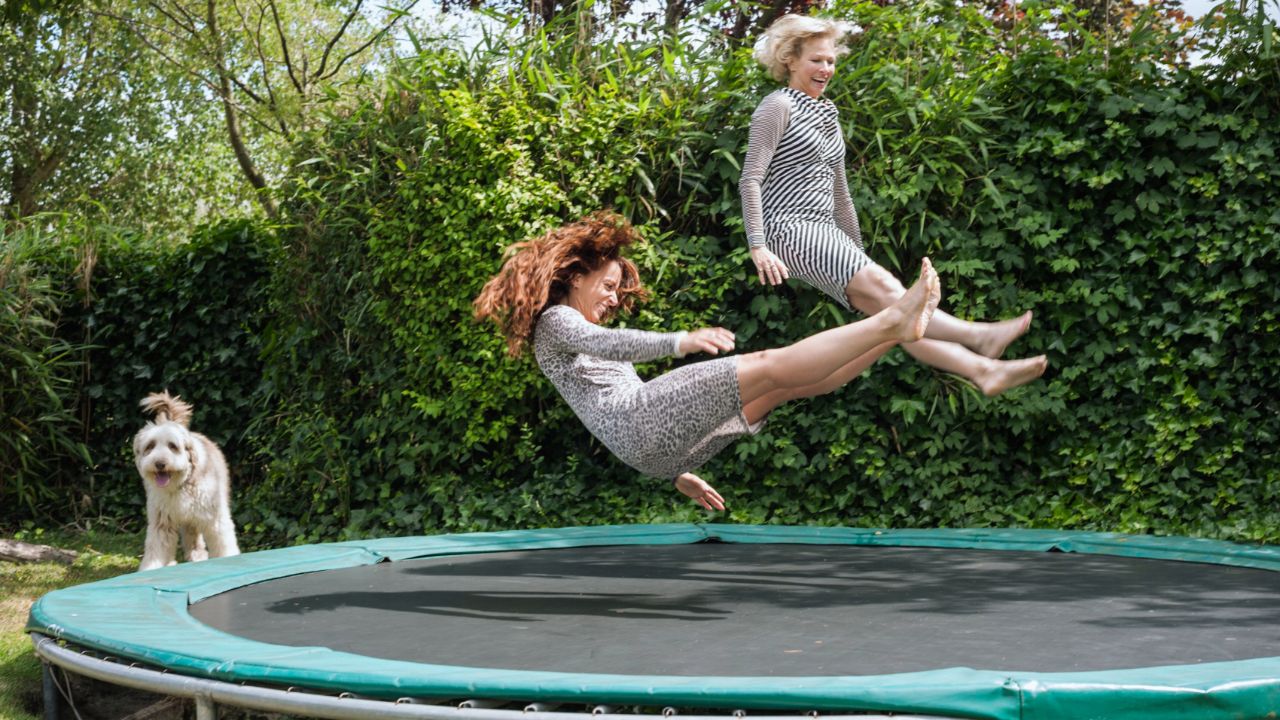 Adults on Trampoline